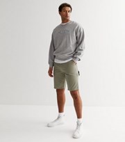 New Look Olive Straight Fit Carpenter Shorts
